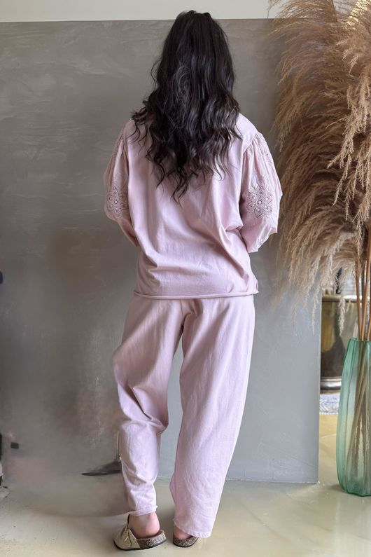 Atik Batwing Top Rose 